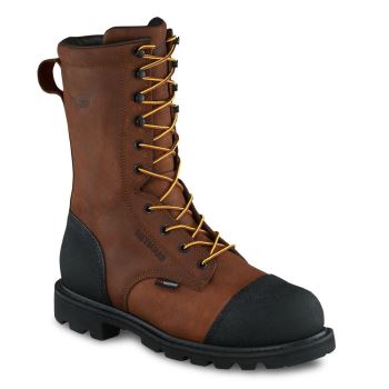Red Wing TruWelt 10-inch Waterproof Safety Toe Metguard Veiligheidsschoenen Heren Bruin/Zwart - 4499